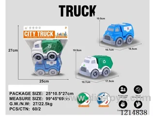 2 PCS free wheel cars (no sound and light)