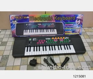 37-key keyboard with microphone in color box