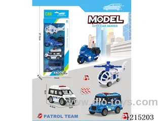 4PCS pull back car set