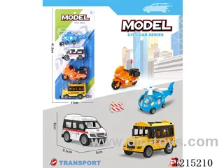 4PCS pull back car set