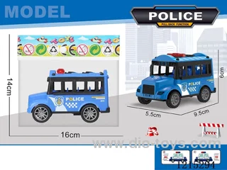 Pull back police school bus