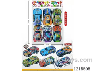 Metal Pull Back Sports Car 6PCS