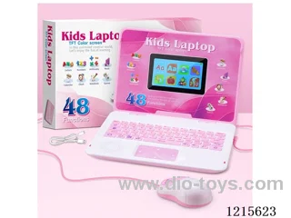 English 4.3-inch color screen learning machine 48 functions (pink) with lithium battery/USB cable