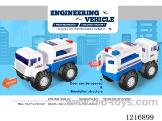 Free wheel police car