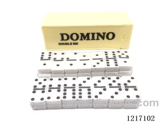 Medium Plastic Dominoes in Box