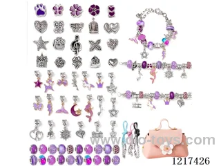 Pandora DIY Purple Set + Pink Tote Bag