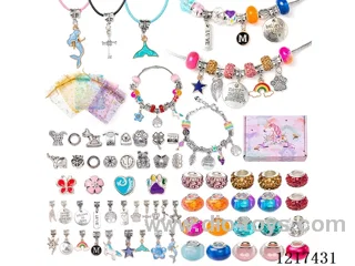 Pandora DIY Bracelet 66pcs+5 Yarn Bags (4cm box height)