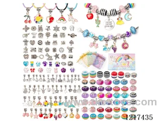 Pandora DIY Bracelet 162pcs+5 Yarn Bags (1.5cm box height)