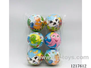 10cm PU Animal Ball 6CPS