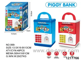Fingerprint piggy bank