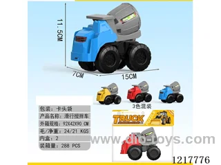 Free wheel mixer trucks