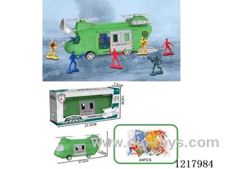 Stowage military scenario Inertia transport aircraft + 24 soldiers