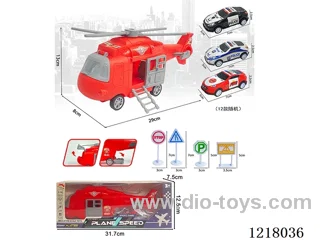Storage Fire Scene Inertia Transportation Plane +3 Tin Car Signposts