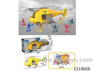 Stowage rescue scenario Inertia transport aircraft + 24 soldiers