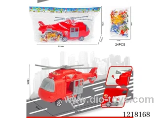 Stowage Fire Scene Inertia Transport Aircraft + 24 Soldiers
