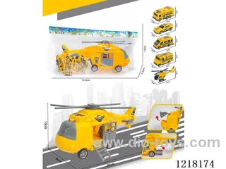Stowage rescue scenario Inertia transporter + 5 helicopter cars