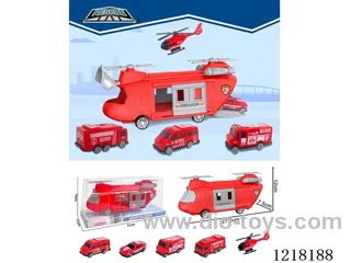 Stowage Fire Scene Inertia Transport Plane +5Helicopter Cars