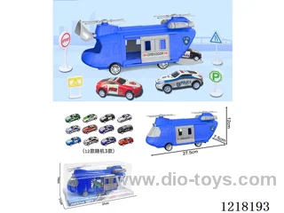 Stowage Police Scene Inertia Transport Plane +3 Tin Car Signposts