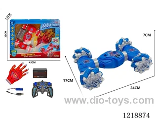 2.4G 11ch rc stunt car included battery + Glove Dual Remote Contro