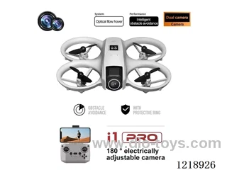 2.4G 4ch 4K HD Camera Drone Included Battery - Gray