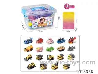 18PCS Pull Back Toys Blind Bag