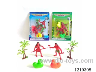 Caveman*2, Duck*2, Coconut Tree*2