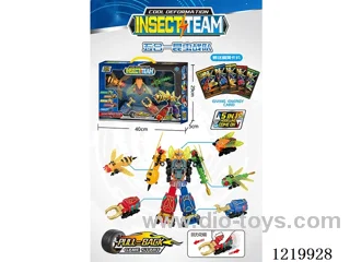 5-in-1 Pull Back Transforming Insects