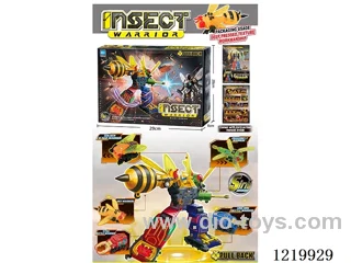 5-in-1 Pull Back Transforming Insects