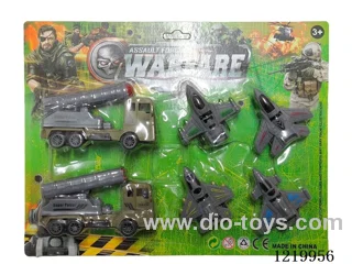 Pull Back Missile Car + Fighter Jet Set