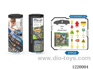 Pull Back Tin Racing Scene Set（27PCS）