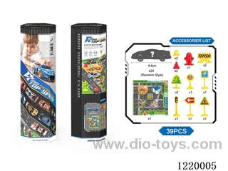 Pull Back Tin Racing Scene Set（39PCS）