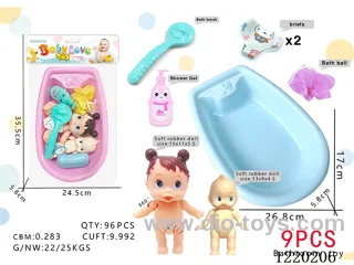 Vinyl Bathroom Toys 9PCS