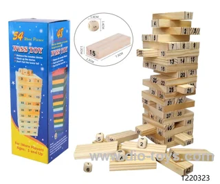 54pcs wooden  toys