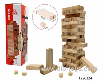 54pcs wooden  toys