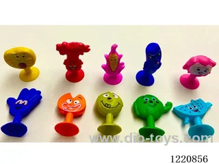 Printed vegetable and fruit soft material suction cups