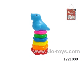 6-Layer Plum-shaped Rainbow Rings (Wheelbarrow)
