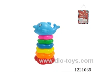 6-Layer Plum-shaped Rainbow Rings (Dolphin)