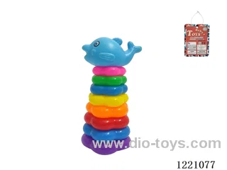8-Layer Plum-shaped Rainbow Rings (Dolphin)
