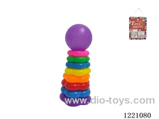 8-Layer Plum-shaped Rainbow Rings (Rooster)
