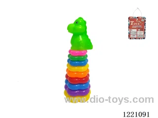 9-Layer Plum-shaped Rainbow Rings (Rooster)