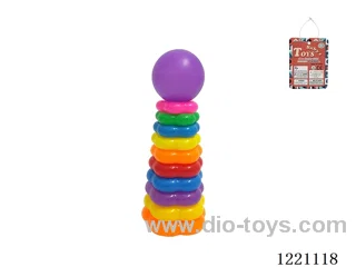 10-Layer Plum-shaped Rainbow Rings (Rooster)
