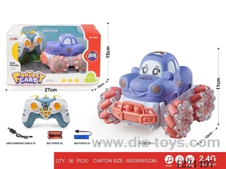2.4G rc vinyl stunt car W L/M included battery
