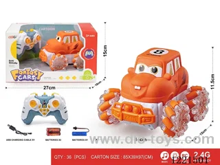 2.4G rc vinyl stunt car W L/M included battery