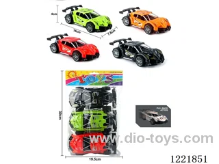 Pull back sports car (Lamborghini) skeleton car