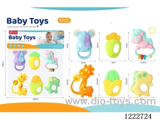 Teether Rattle Series 6PCS