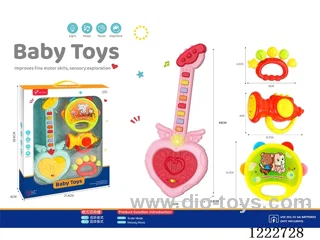 Rattle + guitar W L/M 4PCS