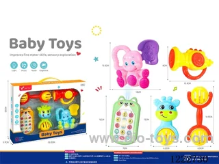 Rattle + cell phone W L/M 5PCS