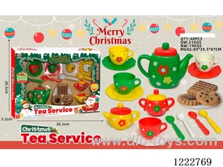 19PCS Christmas Tea Set C