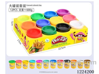 12color 50g canned colorful clay