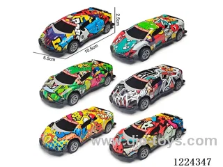 Pull Back Tin Cars